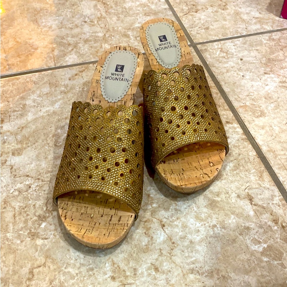Gold Casual Sandals